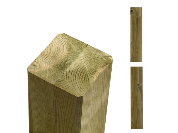 Bild von Plus Premium Leimholzpfosten NTR-A 9 x 9 x 148 cm druckimprägniert