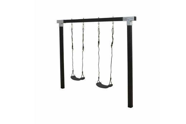 Bild von Plus Cubic Schaukelgestell mit 2 Schaukeln 268 x 9 x 209 cm schwarz