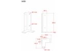 Immagine di Plus Pfostenträger Set Pfostenfuss Über-Eck verzinkt zum Verbolzen für Holzpfosten 9 cm