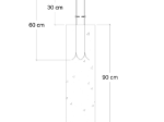Image de Plus Universal Set Pfostenfüße zum Enbetonieren - 4 x 60 cm