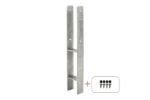 Bild von Plus H-Pfostenträger Set Pfostenfuss verzinkt zum Einbetonieren für Holzpfosten 9 cm