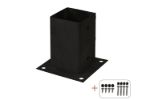Image de Plus Cubic Pfostenschuh Set Pfostenfuss schwarz zum Verbolzen für 9 cm Pfosten