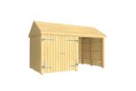 Immagine di Plus Gartengebäude Classic Multihaus offen mit Doppeltor 423 x 234 cm