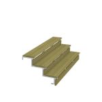 Immagine di Plus StahlTreppenwange verzinkt 3-stufig 78 x 51 cm mit integriertem Beschlag