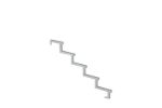Immagine di Plus StahlTreppenwange verzinkt 5-stufig 128 x 85 cm mit integriertem Beschlag