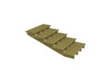 Bild von Plus Aussentreppe druckimprägniert 5-stufig Terrassentreppe 19 Grad - 120 x 196 x 68 cm