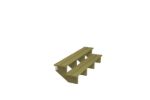 Bild von Plus Aussentreppe druckimprägniert 2-stufig Terrassentreppe 34 Grad - 180 x 51 x 37 cm