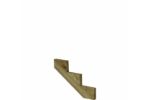 Image de Plus Aussentreppe druckimprägniert 3-stufig Terrassentreppe 34 Grad - 120 x 76 x 54 cm