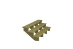 Bild von Plus Aussentreppe druckimprägniert 3-stufig Terrassentreppe 34 Grad - 180 x 76 x 54 cm