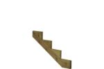 Bild von Plus Aussentreppe druckimprägniert 4-stufig Terrassentreppe 34 Grad - 120 x 101 x 71 cm