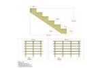 Bild von Plus Aussentreppe druckimprägniert 6-stufig Terrassentreppe 34 Grad - 180 x 151 x 105 cm