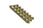 Image de Plus Bank für Cubic - Pipe schwarz mit Beschlägen 50 x 120 cm
