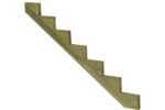 Image de Plus Stahlpfosten quadratisch mit Fuss  4,5 x 4,5 x 103,3 cm für Handlauf
