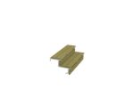 Image de Plus Bank für Cubic - Pipe Lärche unbehandelt mit Beschlägen 60 x 36 cm