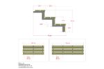 Immagine di Plus Stahl-Aussentreppe verzinkt 3-stufig Terrassentreppe 34 Grad - 180 x 79 x 54 cm