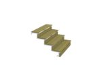 Immagine di Plus Stahl-Aussentreppe verzinkt 4-stufig Terrassentreppe 34 Grad - 120 x 104 x 71 cm