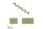 Image de Plus Stahl-Aussentreppe verzinkt 5-stufig Terrassentreppe 34 Grad - 120 x 129 x 88 cm