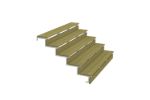 Image de Plus Stahl-Aussentreppe verzinkt 5-stufig Terrassentreppe 34 Grad - 180 x 129 x 88 cm
