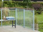 Bild von Plus Stahlpfosten quadratisch 34 Grad mit Fuss  4,5 x 4,5 x 87,1 cm für Treppenhandlauf
