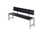 Bild von Plus Plankenbank mit Rückenlehne 176 cm schwarz