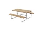 Image de Plus Twist Sitzgruppe Picknicktisch Kiefer-Fichte teakfarben 204 cm