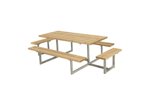 Bild von Plus Basic Sitzgruppe mit 2 Anbauten Thermowood 260 x 160 cm