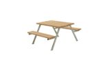 Bild von Plus Alpha Picknicktisch Thermowood 118 x 161 x 73 cm