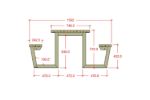 Immagine di Plus Wega Picknicktisch Thermowood 177 cm