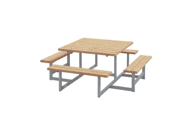 Immagine di Plus Picnic Picknicktisch 8-Sitzer Thermowood 200 cm