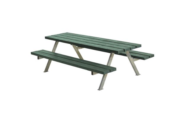 Image de Plus Alpha Junior Picknicktisch Retex Upcycling grün 177 x 118 x 57cm