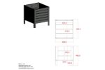Bild von Plus Pflanzkasten Blumenkasten Classic Stahl-Kiefer-Fichte schwarz 46 cm