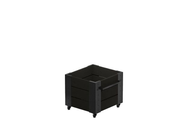 Image de Plus Cubic rollender Blumenkasten 46 x 50 x 45 cm schwarz-schwarz