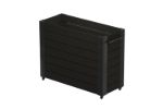 Immagine di Plus Cubic rollender Blumenkasten 120 x 50 x 95 cm schwarz-schwarz
