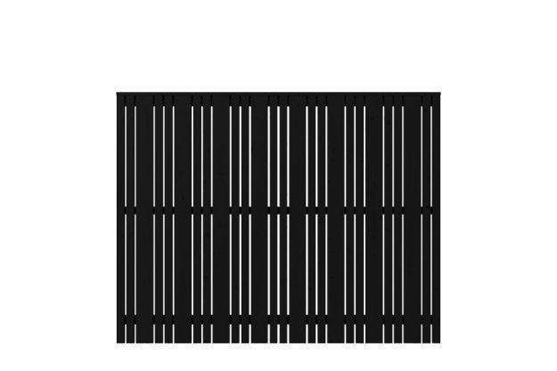 Immagine di Plus Tangent Sichtschutzzaun Kiefer-Fichte schwarz 180 × 140 cm