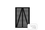 Image de Plus Harmoni Einzeltor Gartentüre schwarz 100 x 140 cm mit Beschlägen
