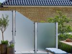 Image de Plus Stahlpfosten quadratisch mit Fuss + Schrauben-Set  8 x 8 x 132 cm