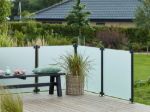 Image de Plus Stahlpfosten rund mit Fuss + Schrauben-Set schwarz 4,2 x 4,2 x 98 cm