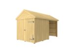 Bild von Plus Gartengebäude Classic Multihaus offen mit Einzeltor stirnseitig 423 x 234 cm