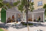 Image de Plus Gartengebäude Classic Multihaus offen 423 x 234 cm - Dachpappe, Aluleisten und Bodenanker