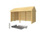 Image de Plus Gartengebäude Classic Multihaus offen 423 x 234 cm - Dachpappe, Aluleisten und Bodenanker