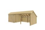 Immagine di Plus Gartengebäude Multihaus offen mit Doppeltor 635 x 248 cm