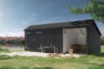 Bild von Plus Gartengebäude Multihaus ein Drittel offen mit Doppeltor 635 x 248 cm