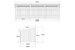Bild von Plus Gartengebäude Nordic Multihaus offen 635 x 218 cm  - Dachpappe, Aluleisten und Bodenanker