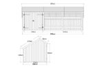 Bild von Plus Gartengebäude Multihaus offen mit Doppeltor 635 x 248 cm - Dachpappe und Aluleisten