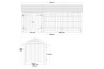 Immagine di Plus Gartengebäude Classic Multihaus offen mit Doppeltor 626 x 234 cm