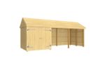 Immagine di Plus Gartengebäude Classic Multihaus offen mit Doppeltor 626 x 234 cm