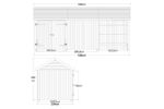 Immagine di Plus Gartengebäude Classic Multihaus ein Drittel offen mit Doppeltor 626 x 234 cm
