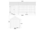 Immagine di Plus Gartengebäude Classic Multihaus offen mit Einzeltüre 626 x 234 cm