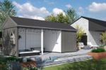 Immagine di Plus Gartengebäude Classic Multihaus offen mit Einzeltüre 626 x 234 cm