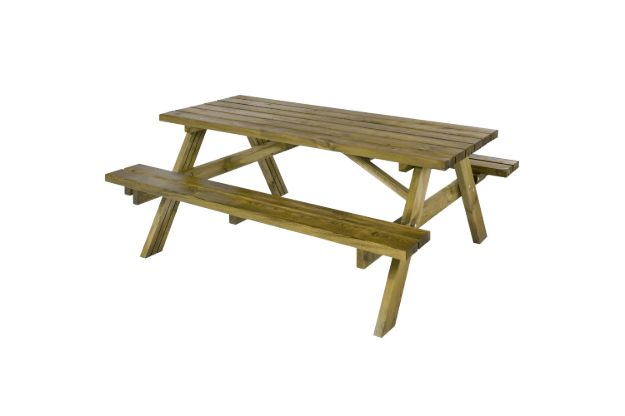 Bild von Plus Aktionsware Picknicktisch mit Klappsitzen 177 cm B-Ware
